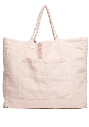 Once Milano weekend linen tote bag - Pink