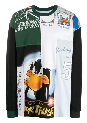 Amen patchwork pullover - Green