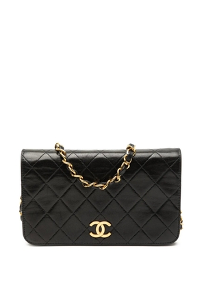 CHANEL Pre-Owned 1996-1997 CC Quilted Lambskin Full Single Flap crossbody bag - Black