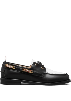 Thom Browne chain-detailed loafers - Black
