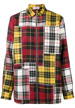 Palm Angels check colour-block shirt - Red