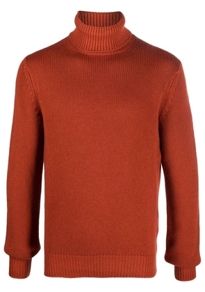 Dell'oglio roll-neck ribbed-knit jumper - Orange