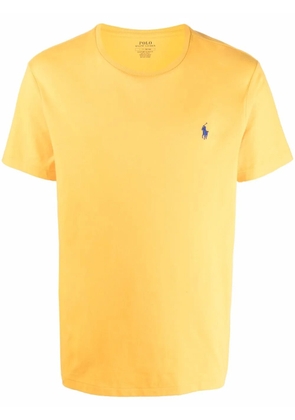 Polo Ralph Lauren embroidered-logo short-sleeved T-shirt - Yellow