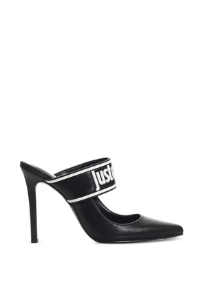 Just Cavalli pointed-toe heeled mules - Black