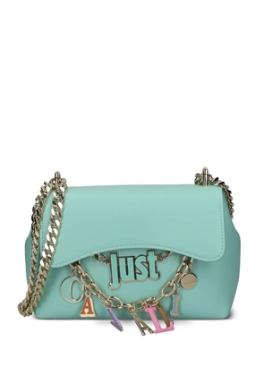 Just Cavalli charm-embellished chain shoulder bag - Blue