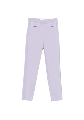 Elisabetta Franchi logo-detail trousers - Purple