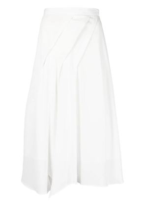 Blanca Vita draped midi skirt - White