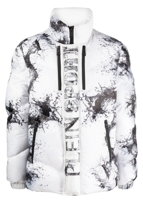 Plein Sport Splash Extreme padded jacket - White