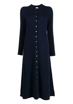 PAULA A-line knitted dress - Blue