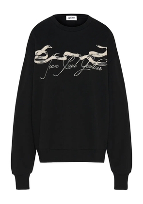 Jean Paul Gaultier Tattoo Ruban printed crew-neck sweatshirt - Black