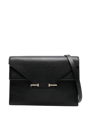 TOM FORD logo-plaque clutch bag - Black