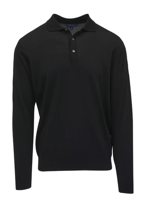 Peter Millar ribbed-knit polo shirt - Black