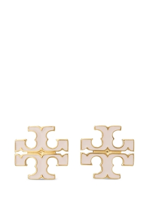Tory Burch small icon enamel stud earrings - Gold
