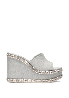 Casadei Sirio wedge sandals - Silver