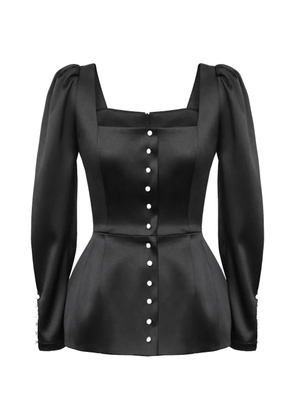 POST MERIDIEM satin top - Black