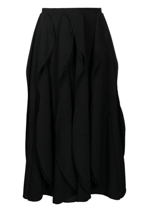Enföld draped midi skirt - Black