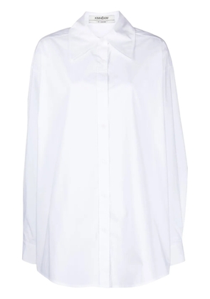 Kimhekim poplin-texture cotton shirt - White