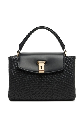 Bally small Lock Me quilted top-handle tote bag - Black