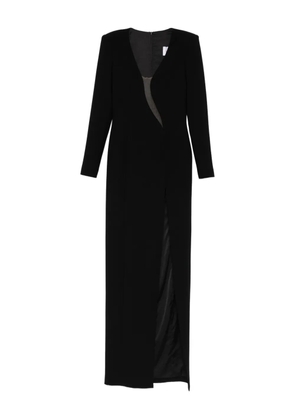SILK LOVE & LACE Monalisa long-sleeve maxi dress - Black