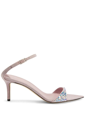 Giuseppe Zanotti Intriigo Queen 70mm crystal-embellished sandals - Pink