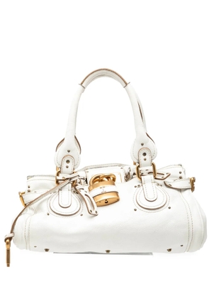 Chloé Pre-Owned 2007 Leather Paddington handbag - White