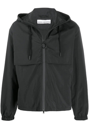 Rabanne drawstring hooded jacket - Black