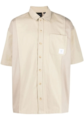 Daily Paper Modji short-sleeved twill shirt - Neutrals