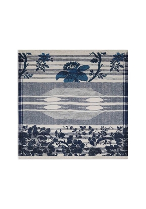 Pierre-Louis Mascia Molare floral-geometric scarf - Blue
