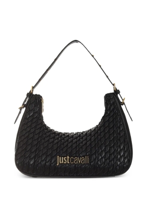 Just Cavalli logo-detail shoulder bag - Black