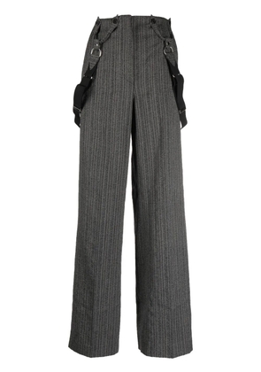 Philosophy Di Lorenzo Serafini striped suspender trousers - Grey