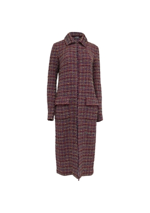 CHANEL Pre-Owned tweed pockets coat - Red
