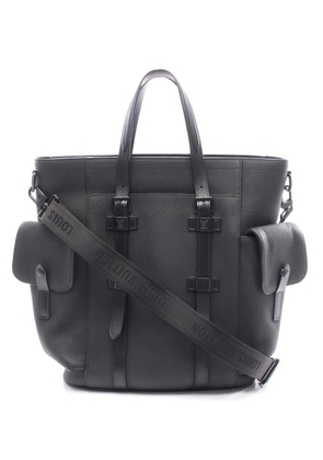 Louis Vuitton Pre-Owned 2010-2026 Grained Leather Cristopher tote bag - Black