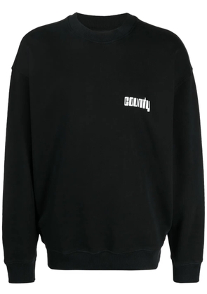 COUNTY OF MILAN logo-print sweatshirt - Black