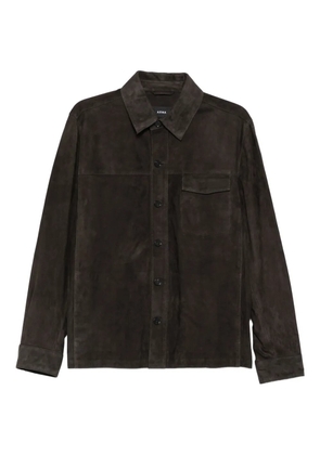 Arma pocketed buttoned shirt jacket - Brown