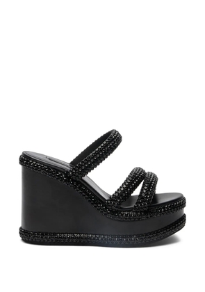 Casadei Sirio wedge sandals - Black