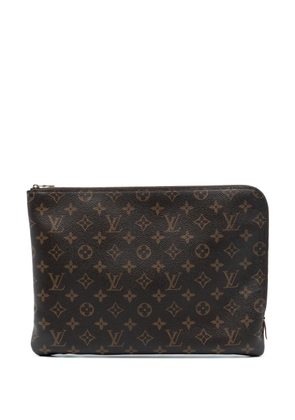 Louis Vuitton Pre-Owned 2017 Monogram Etui Voyage MM clutch bag - Brown