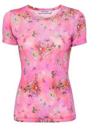 Maccapani The Skimpy floral-print T-shirt - Pink