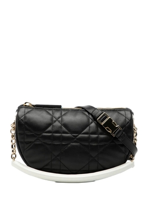 Christian Dior Pre-Owned 2021 Small Lambskin Cannage Dior Vibe Hobo satchel - Black