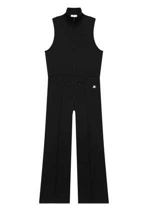 Courrèges high-neck sleeveless jumpsuit - Black