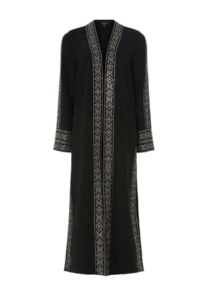 Temperley London beads-embellishment coat - Black
