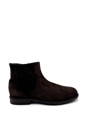Alexander Hotto zip suede Chelsea boots - Brown