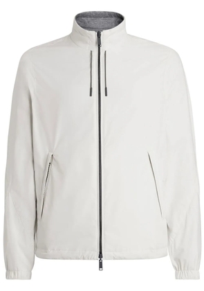 Zegna reversible zip-up blouson - White
