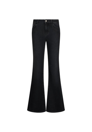 LIU JO logo flared jeans - Black
