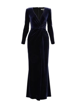 NISSA velvet maxi dress - Blue
