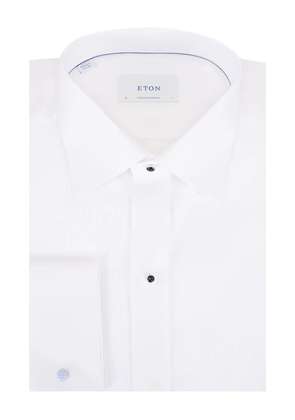 Eton plissé pocket shirt - White