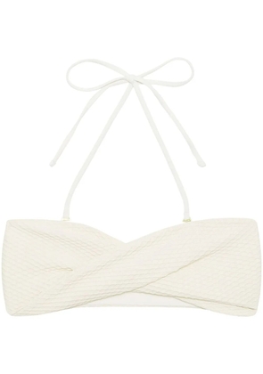 ANINE BING Rosa twist biniki top - Neutrals