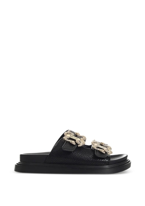 Just Cavalli embellished-strap sandals - Black