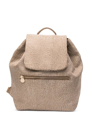 Borbonese medium Eco backpack - Neutrals