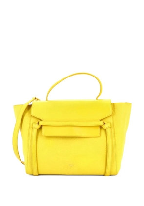 Celine Pre-Owned Belt Bag Textured Leather Medium satchel - Yellow