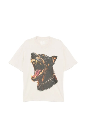 Melt dog-print T-shirt - Neutrals